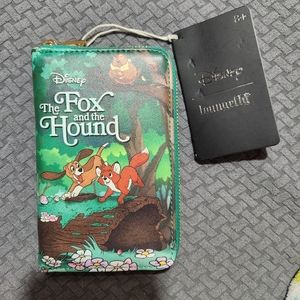 Disney Loungefly Fox and the Hound Zipper Wallet NWT